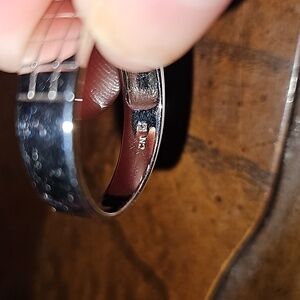 SILVER RING WITH STONE SZ 12 MENS